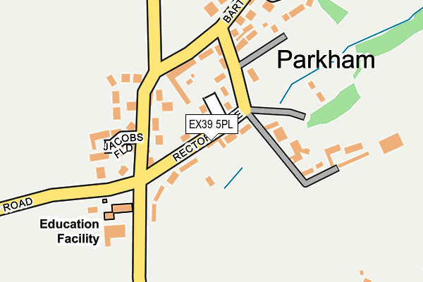 EX39 5PL map - OS OpenMap – Local (Ordnance Survey)