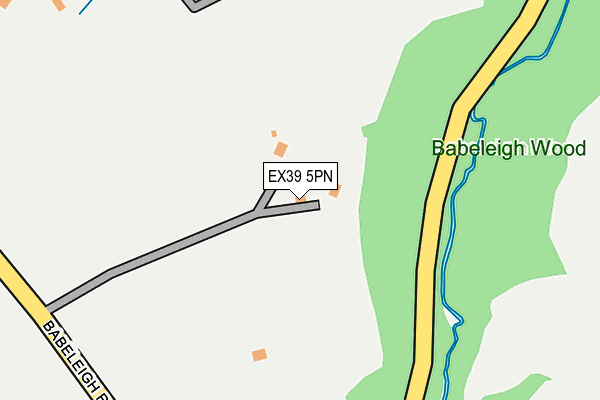 EX39 5PN map - OS OpenMap – Local (Ordnance Survey)