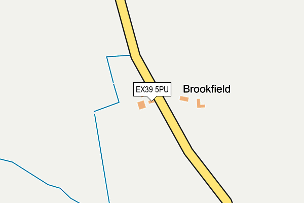 EX39 5PU map - OS OpenMap – Local (Ordnance Survey)