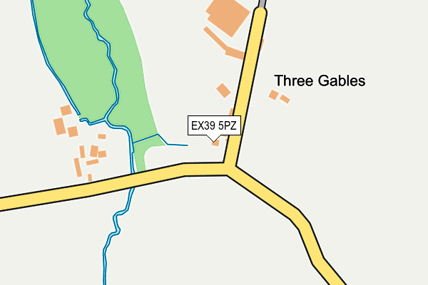 EX39 5PZ map - OS OpenMap – Local (Ordnance Survey)