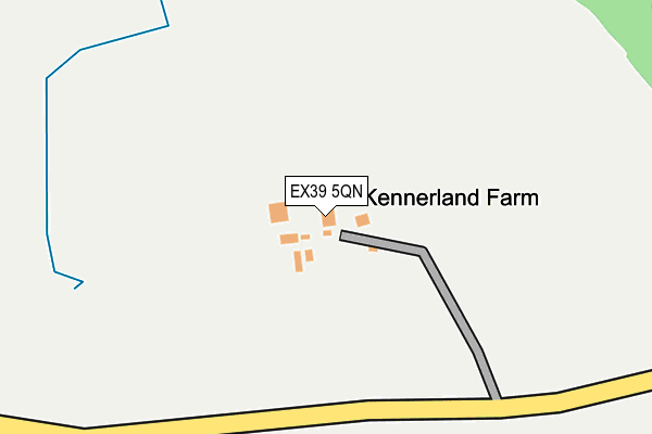 EX39 5QN map - OS OpenMap – Local (Ordnance Survey)