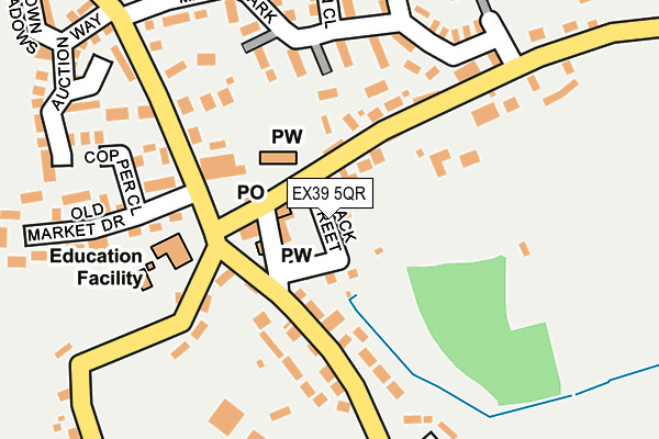 EX39 5QR map - OS OpenMap – Local (Ordnance Survey)
