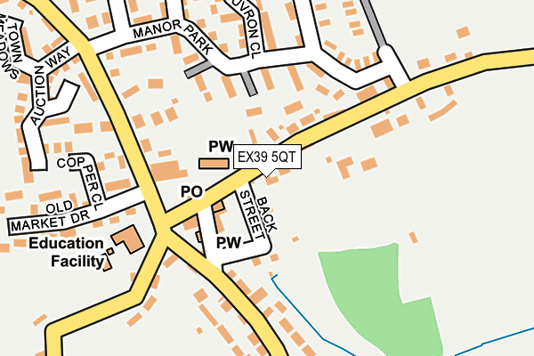 EX39 5QT map - OS OpenMap – Local (Ordnance Survey)