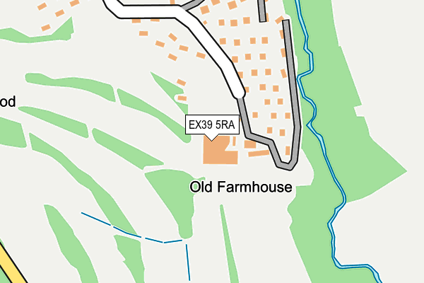 EX39 5RA map - OS OpenMap – Local (Ordnance Survey)