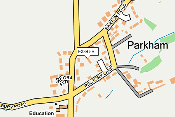 EX39 5RL map - OS OpenMap – Local (Ordnance Survey)