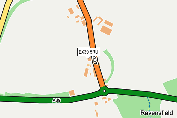 EX39 5RU map - OS OpenMap – Local (Ordnance Survey)