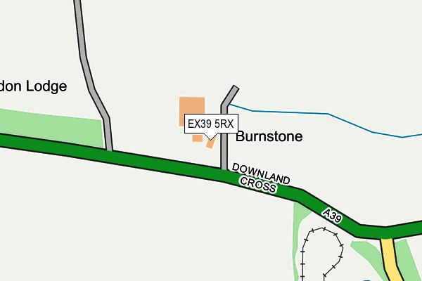 EX39 5RX map - OS OpenMap – Local (Ordnance Survey)