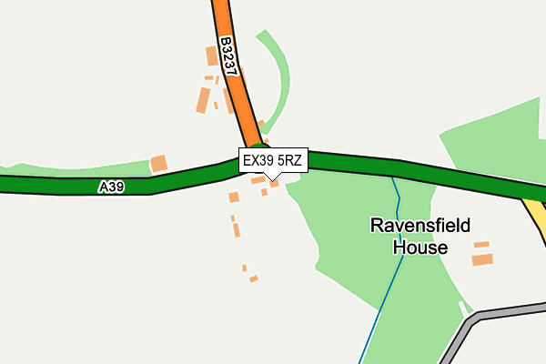 EX39 5RZ map - OS OpenMap – Local (Ordnance Survey)