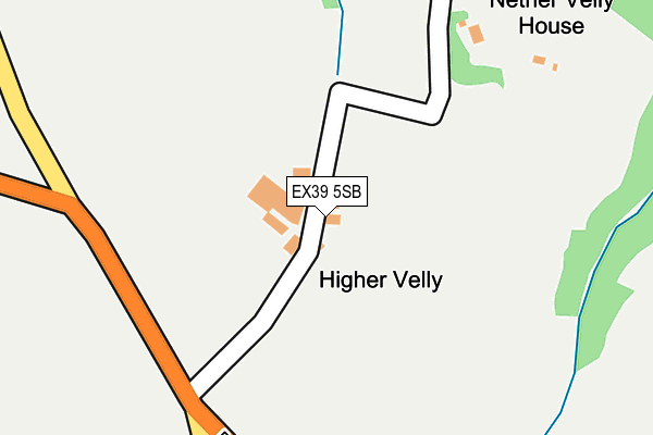 EX39 5SB map - OS OpenMap – Local (Ordnance Survey)