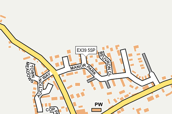 EX39 5SP map - OS OpenMap – Local (Ordnance Survey)