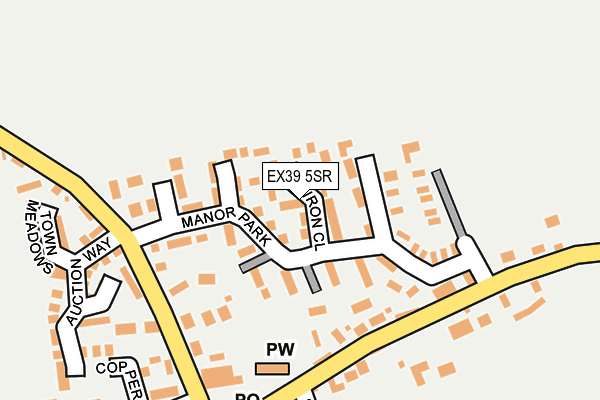 EX39 5SR map - OS OpenMap – Local (Ordnance Survey)