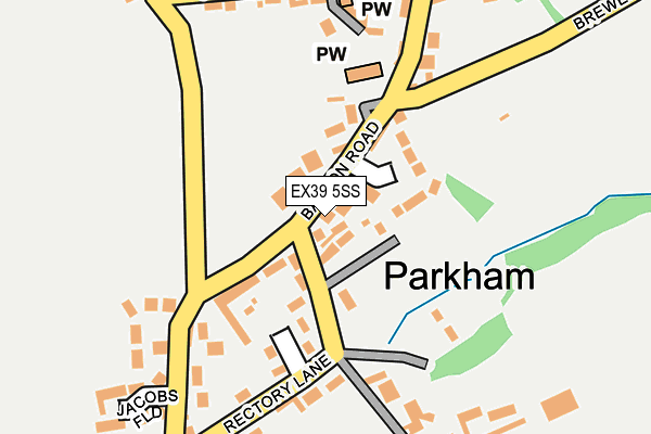 EX39 5SS map - OS OpenMap – Local (Ordnance Survey)