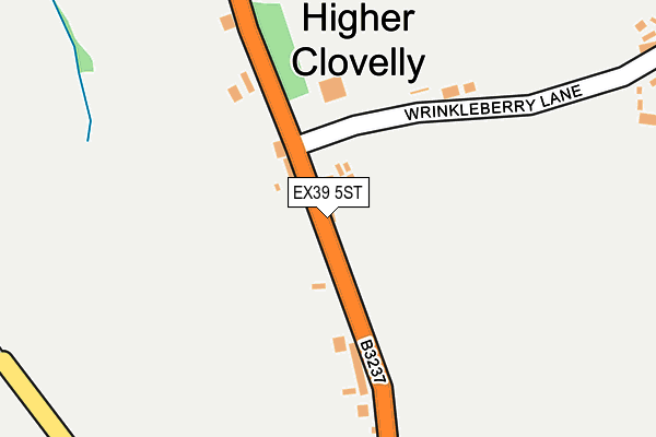 EX39 5ST map - OS OpenMap – Local (Ordnance Survey)