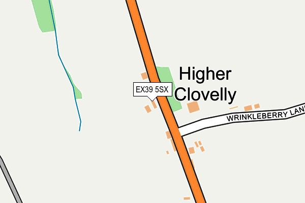 EX39 5SX map - OS OpenMap – Local (Ordnance Survey)
