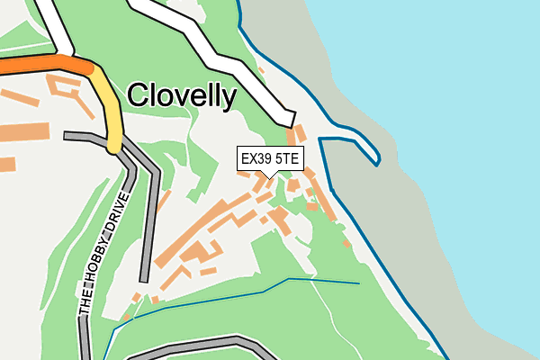 EX39 5TE map - OS OpenMap – Local (Ordnance Survey)