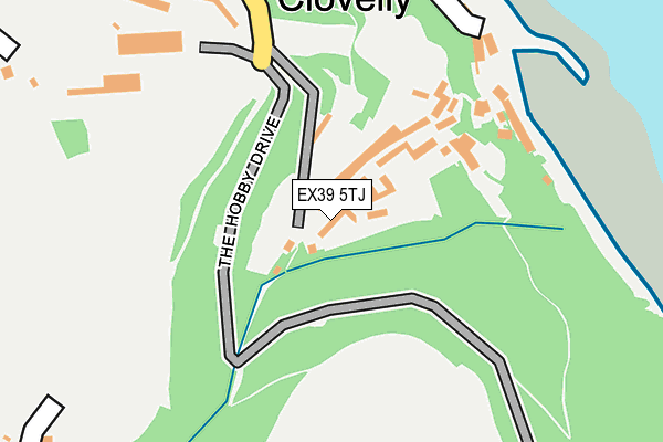 EX39 5TJ map - OS OpenMap – Local (Ordnance Survey)