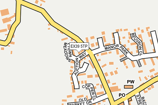 EX39 5TP map - OS OpenMap – Local (Ordnance Survey)