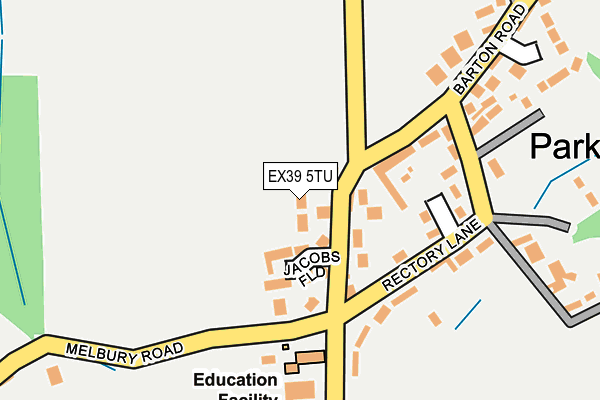 EX39 5TU map - OS OpenMap – Local (Ordnance Survey)