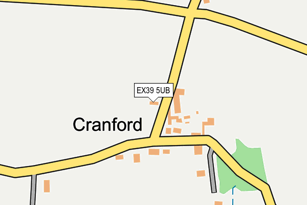 EX39 5UB map - OS OpenMap – Local (Ordnance Survey)