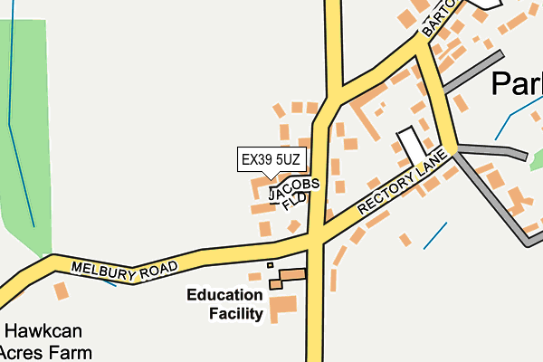 EX39 5UZ map - OS OpenMap – Local (Ordnance Survey)