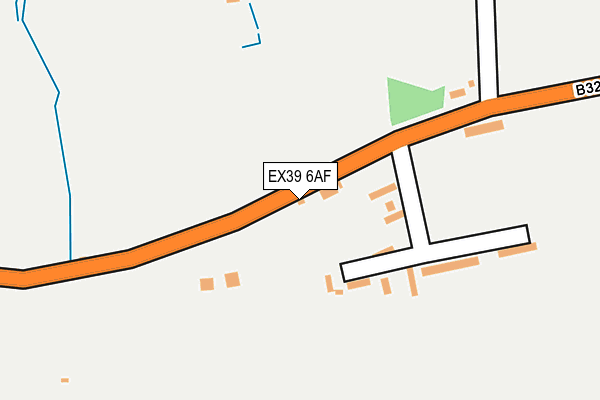 EX39 6AF map - OS OpenMap – Local (Ordnance Survey)
