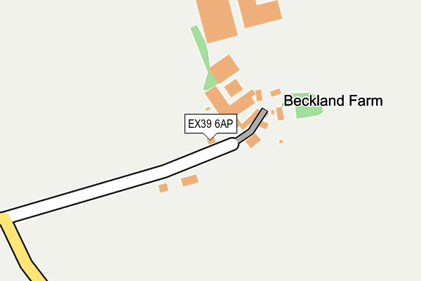 EX39 6AP map - OS OpenMap – Local (Ordnance Survey)