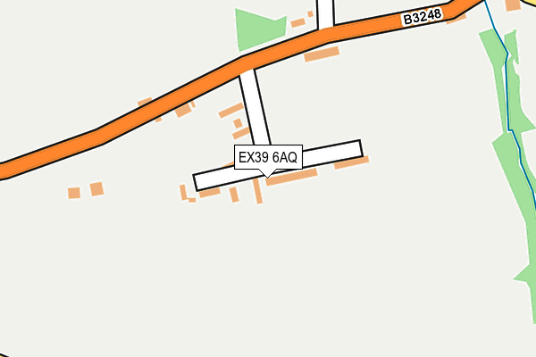 EX39 6AQ map - OS OpenMap – Local (Ordnance Survey)