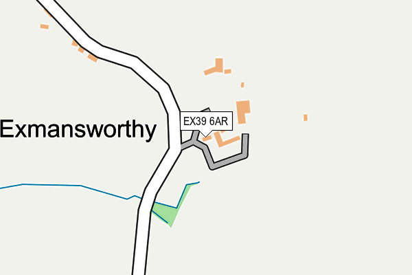 EX39 6AR map - OS OpenMap – Local (Ordnance Survey)