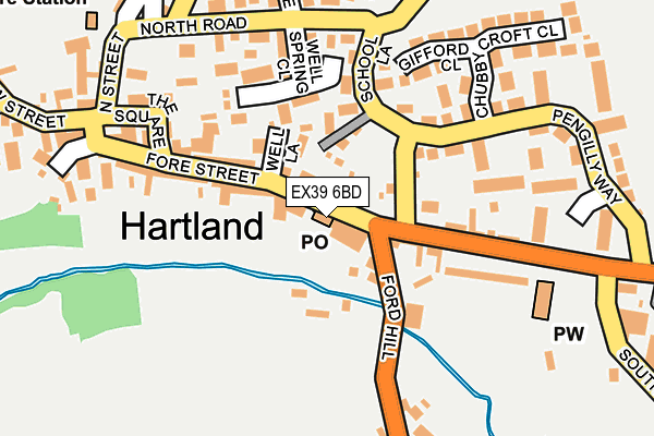 EX39 6BD map - OS OpenMap – Local (Ordnance Survey)