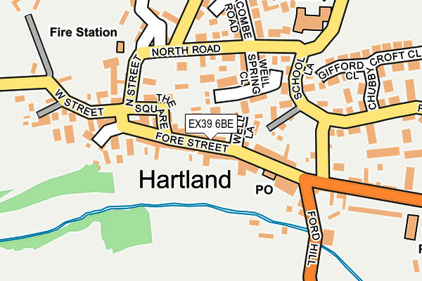 EX39 6BE map - OS OpenMap – Local (Ordnance Survey)