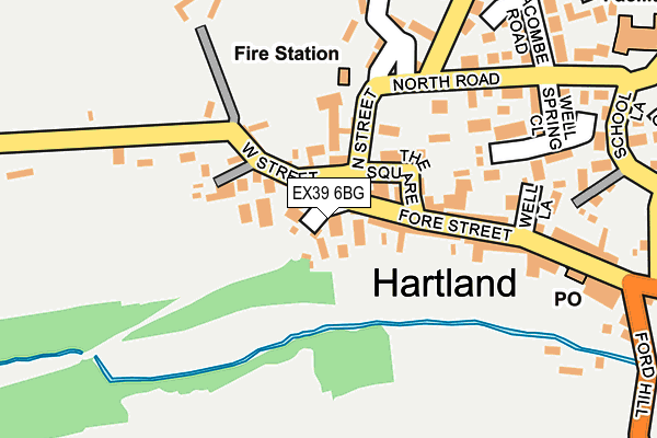 EX39 6BG map - OS OpenMap – Local (Ordnance Survey)