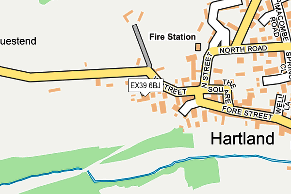 EX39 6BJ map - OS OpenMap – Local (Ordnance Survey)