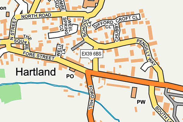 EX39 6BS map - OS OpenMap – Local (Ordnance Survey)