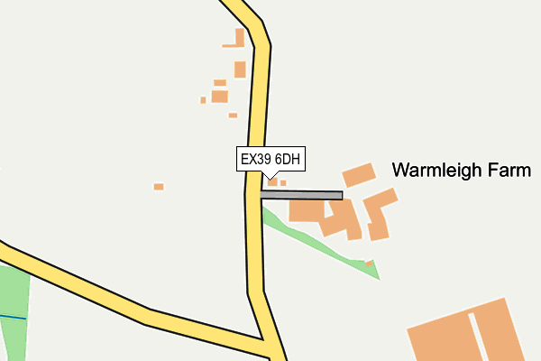 EX39 6DH map - OS OpenMap – Local (Ordnance Survey)