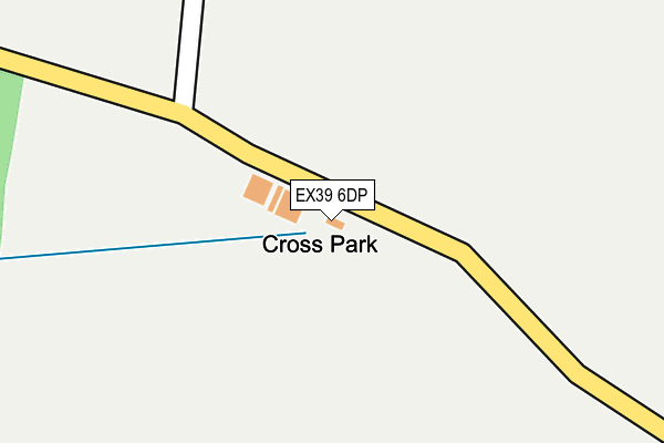 EX39 6DP map - OS OpenMap – Local (Ordnance Survey)