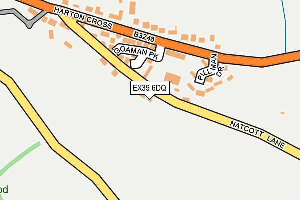 EX39 6DQ map - OS OpenMap – Local (Ordnance Survey)