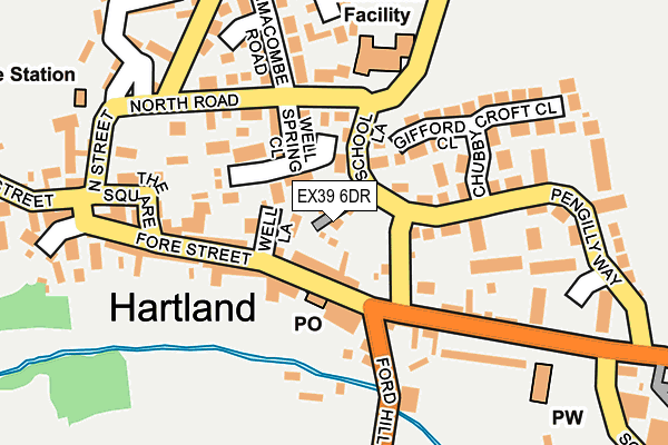 EX39 6DR map - OS OpenMap – Local (Ordnance Survey)