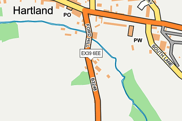 EX39 6EE map - OS OpenMap – Local (Ordnance Survey)