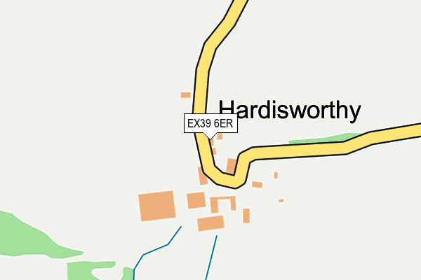 EX39 6ER map - OS OpenMap – Local (Ordnance Survey)