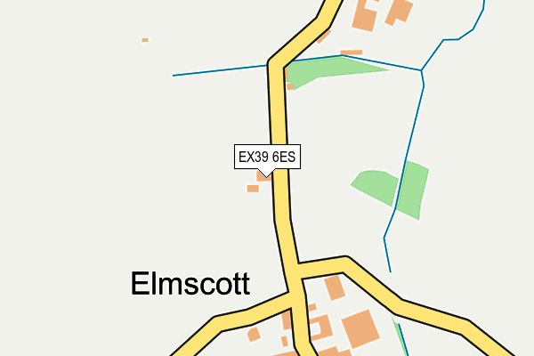 EX39 6ES map - OS OpenMap – Local (Ordnance Survey)