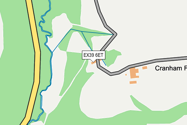 EX39 6ET map - OS OpenMap – Local (Ordnance Survey)