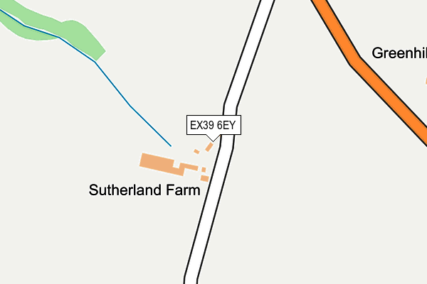 EX39 6EY map - OS OpenMap – Local (Ordnance Survey)