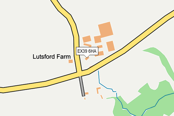 EX39 6HA map - OS OpenMap – Local (Ordnance Survey)