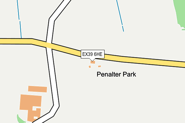 EX39 6HE map - OS OpenMap – Local (Ordnance Survey)