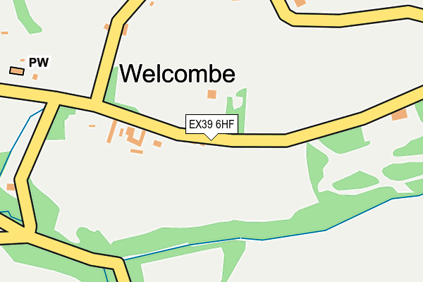 EX39 6HF map - OS OpenMap – Local (Ordnance Survey)