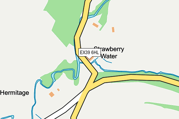 EX39 6HL map - OS OpenMap – Local (Ordnance Survey)