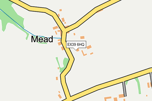 EX39 6HQ map - OS OpenMap – Local (Ordnance Survey)