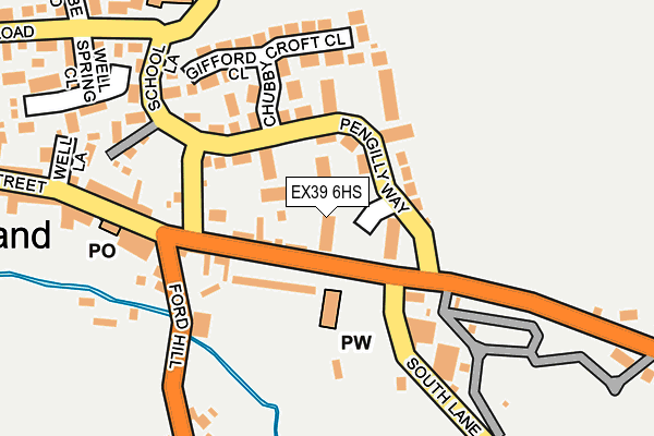 EX39 6HS map - OS OpenMap – Local (Ordnance Survey)