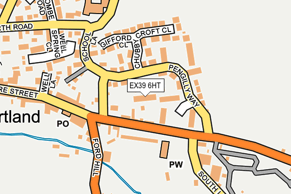 EX39 6HT map - OS OpenMap – Local (Ordnance Survey)