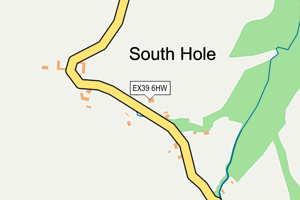 EX39 6HW map - OS OpenMap – Local (Ordnance Survey)